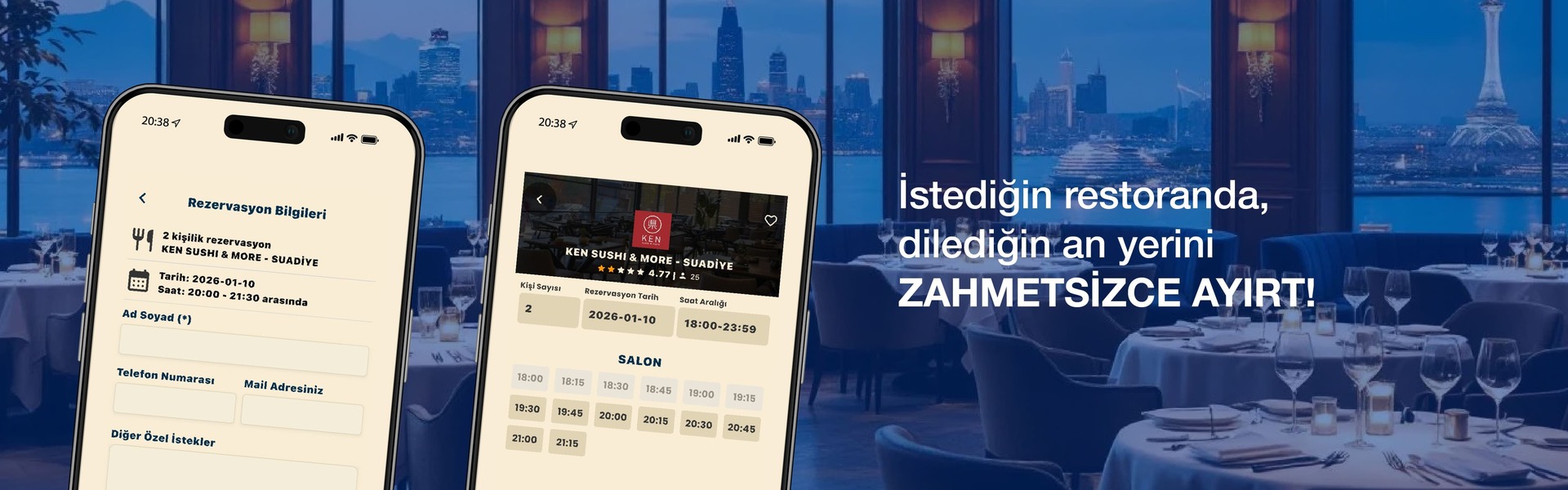 Reztoran Rezervasyon Sistemi